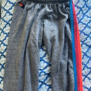 Aviator Nation Heather Grey Neon Sweatpants